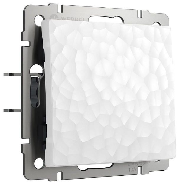 Выключатель Werkel Hammer одноклавишный белый W1210001 4690389154966 Фото № 1