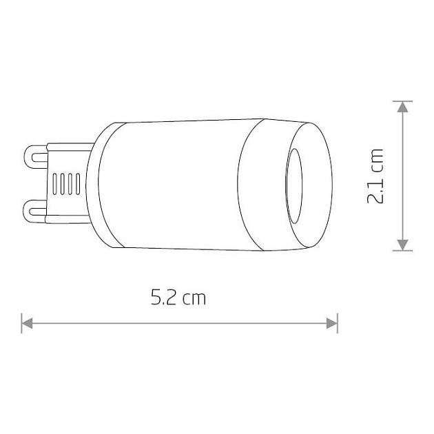 Лампа светодиодная G9 3W 4000K прозрачная 8447 изображение 2 Лампа светодиодная G9 3W 4000K прозрачная 8447 Фото № 2