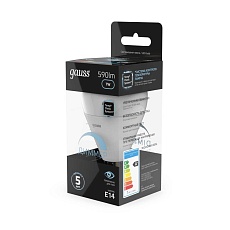Лампа светодиодная Gauss E14 6.5W 4100K матовая 105101207 3
