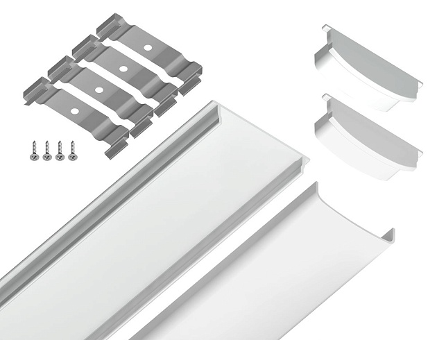 Профиль с рассеивателем Ambrella Illumination GP1600WH изображение 8 Профиль с рассеивателем Ambrella Illumination GP1600WH Фото № 8