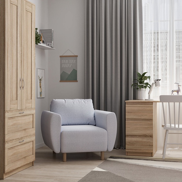 Кресло Шведский Стандарт Тулисия Twist 17 пастельно-голубое TULACH TW17 Фото № 2