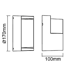 Уличный настенный светодиодный светильник Mantra Creek 8854 1