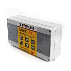Бокс настенный Stekker EBX50-1/18-65 18 модулей, пластик, IP65 39193 1
