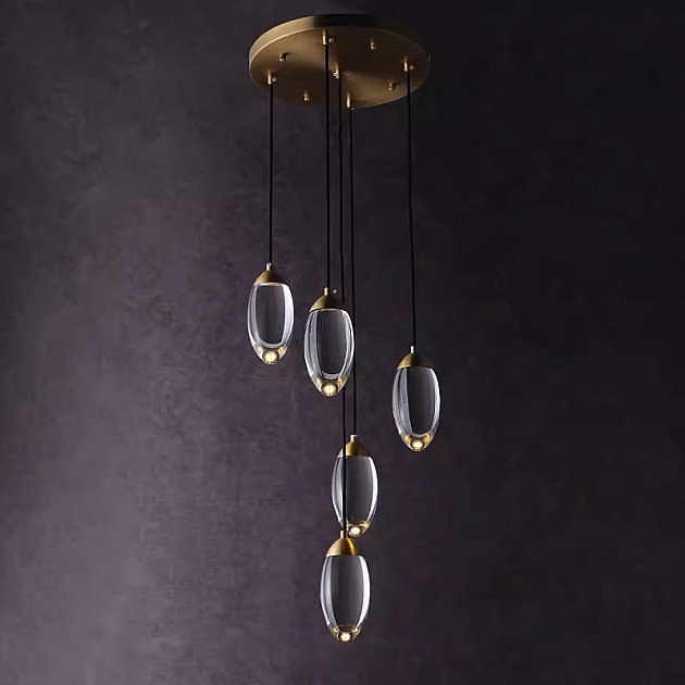 Подвесная светодиодная люстра Romatti Kobo Fiera 8848-5H Фото № 4