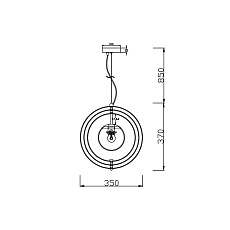 Подвесной светильник Vele Luce Orion VL1833P01 2