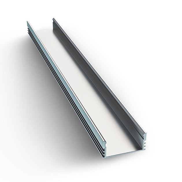 Профиль накладной с рассеивателем серебро 1м. Apeyron 08-09 Фото № 8