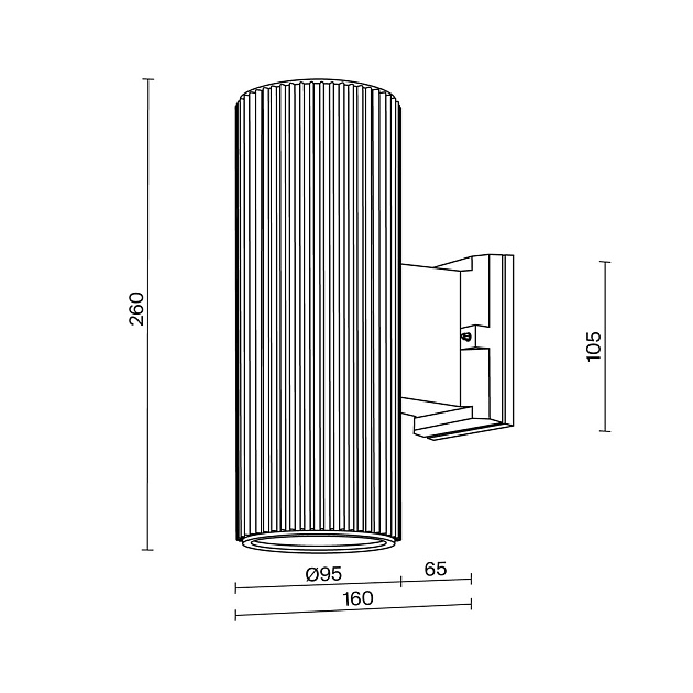 Настенный светильник Maytoni Outdoor O419WL-02B изображение 2 Настенный светильник Maytoni Outdoor O419WL-02B Фото № 2
