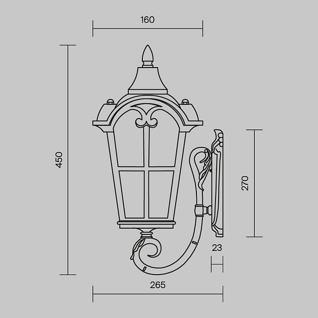 Настенный светильник Maytoni Outdoor O413WL-01BZ1 Фото № 2