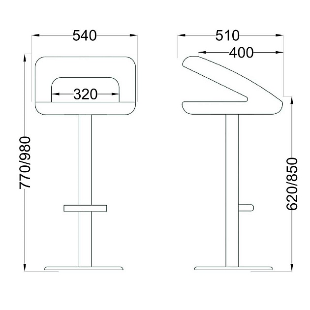 Барный стул AksHome Rosa белый, экокожа 30209 изображение 2 Барный стул AksHome Rosa белый, экокожа 30209 Фото № 2