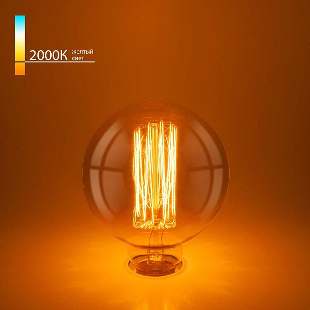 Лампа накаливания Elektrostandard диммируемая E27 60W прозрачная a034965 Фото № 1