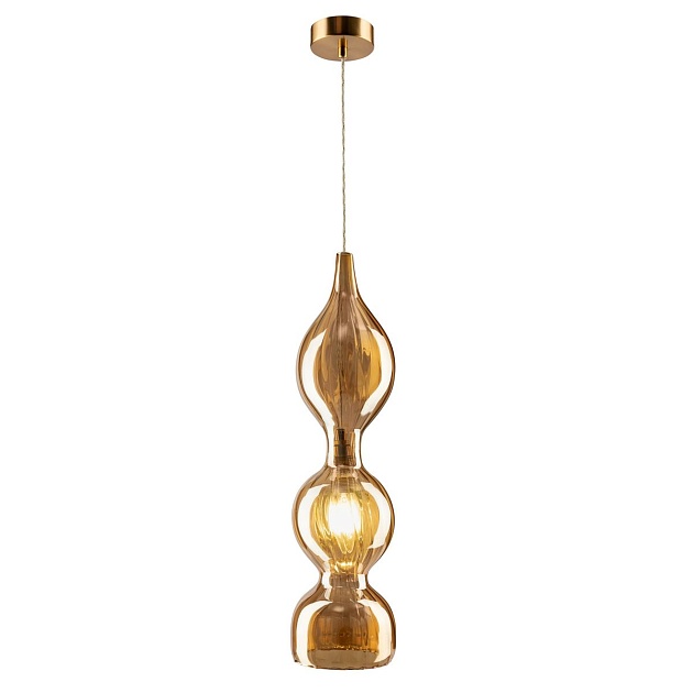 Подвесной светильник Crystal Lux Iris SP1 B Amber изображение 1 Подвесной светильник Crystal Lux Iris SP1 B Amber Фото № 1
