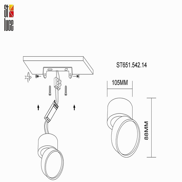 Светодиодный спот ST Luce ST651.542.14 изображение 2 Светодиодный спот ST Luce ST651.542.14 Фото № 2
