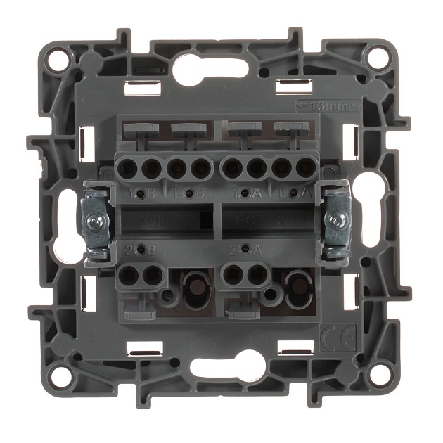 Переключатель двухклавишный Legrand Etika 10A 250V белый 672212 Фото № 3