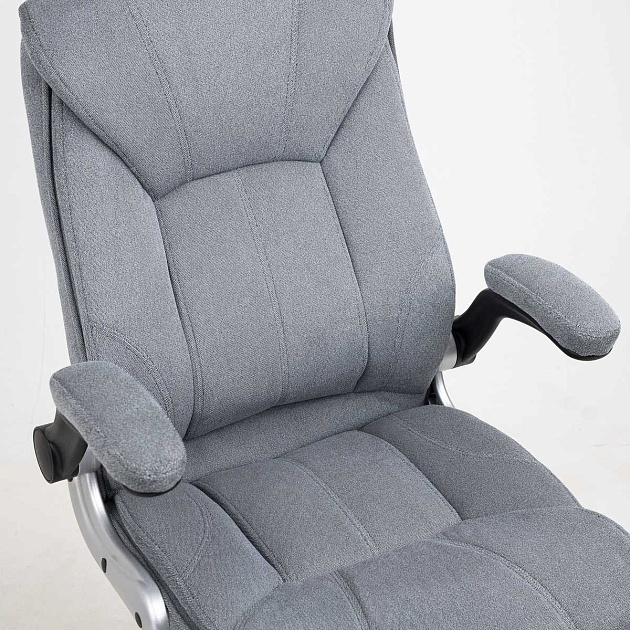 Кресло руководителя AksHome Galio серый, велюр 86372 изображение 4 Кресло руководителя AksHome Galio серый, велюр 86372 Фото № 4