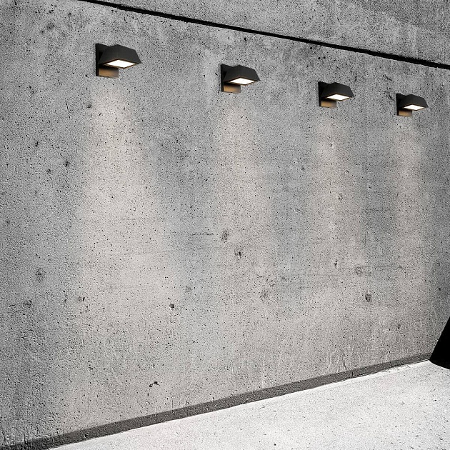 Уличный настенный светодиодный светильник Favourite Trapezium 4300-1W Фото № 7