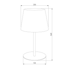 Настольная лампа TK Lighting 2936 Maja Black 1