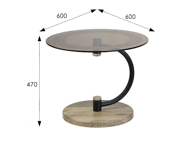 Журнальный стол Мебелик Дуэт 13Н 007247 Фото № 3