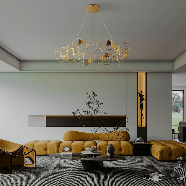 Подвесной светодиодный светильник Eurosvet Uma 90369/15 медь изображение 5 Подвесной светодиодный светильник Eurosvet Uma 90369/15 медь Фото № 5