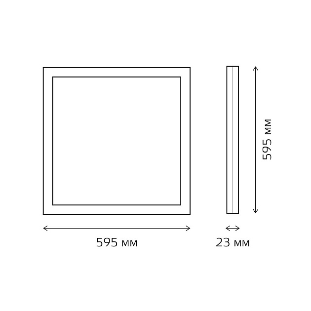 Встраиваемый светодиодный светильник Gauss с равномерной засветкой 842161240 изображение 2 Встраиваемый светодиодный светильник Gauss с равномерной засветкой 842161240 Фото № 2