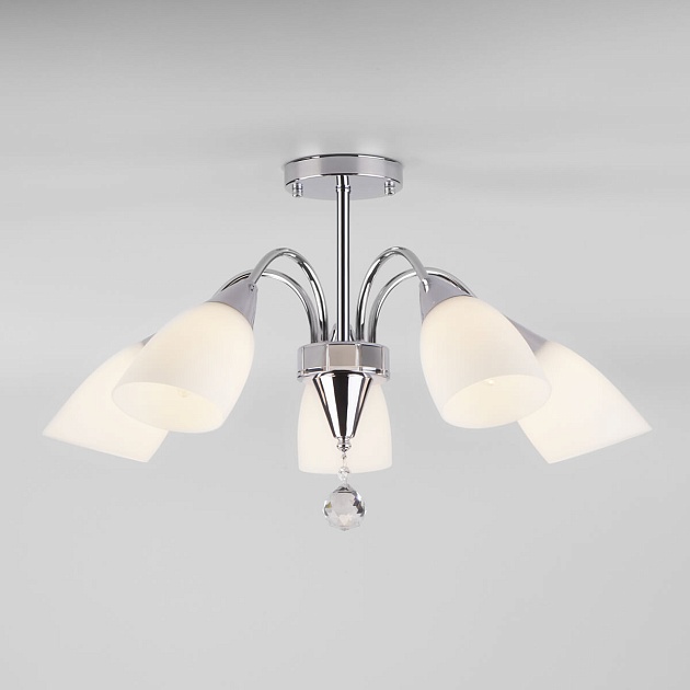 Потолочная люстра Eurosvet 30149/5 хром Фото № 1