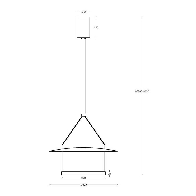 Подвесной светодиодный светильник Maytoni Ambience MOD280PL-L23B3K изображение 4 Подвесной светодиодный светильник Maytoni Ambience MOD280PL-L23B3K Фото № 4