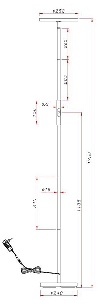 Торшер Arte Lamp Sceptrum A1822PN-1BK Фото № 4
