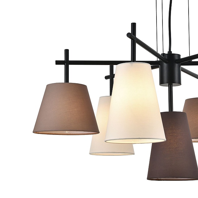 Подвесная люстра Indigo Abbinare 13032/7P Black V000534 Фото № 2