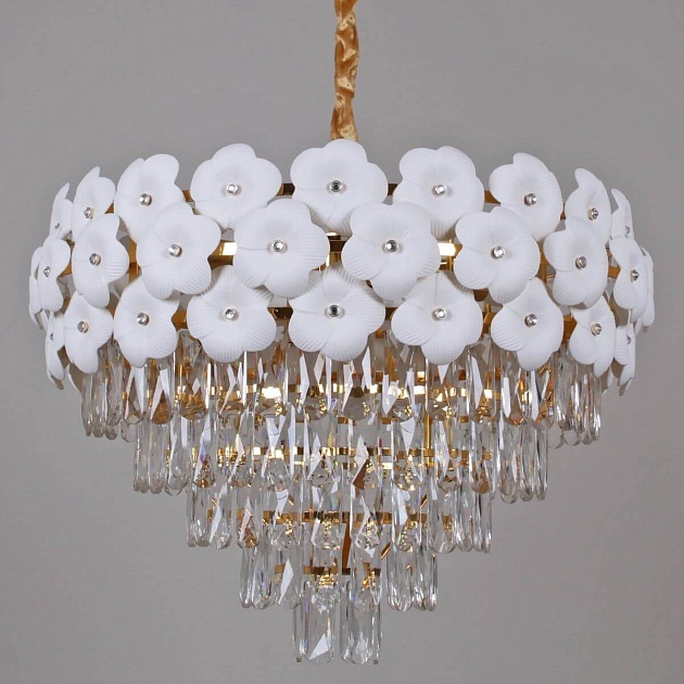 Подвесная люстра Illumico IL8139-9РLY-39 GD WT изображение 4 Подвесная люстра Illumico IL8139-9РLY-39 GD WT Фото № 4