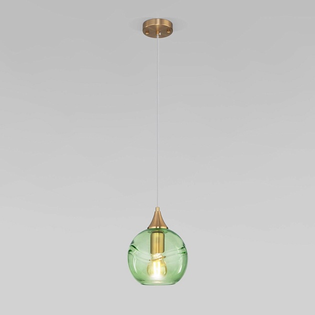 Подвесной светильник Eurosvet Lotus 50221/1 зеленый изображение 1 Подвесной светильник Eurosvet Lotus 50221/1 зеленый Фото № 1