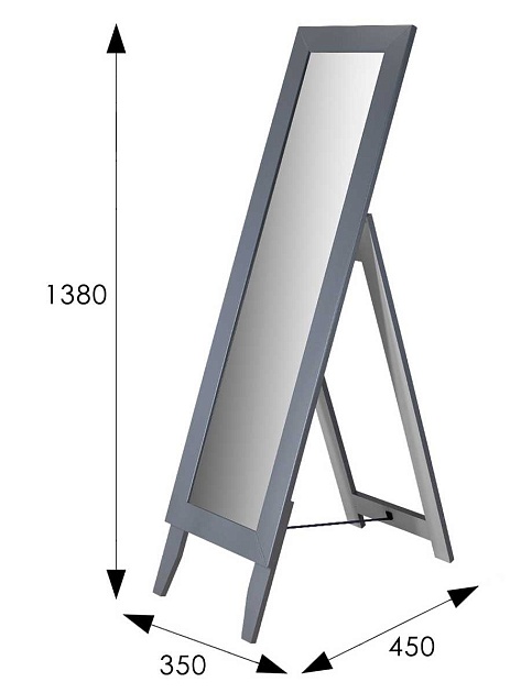 Зеркало напольное Мебелик BeautyStyle 1 008307 изображение 3 Зеркало напольное Мебелик BeautyStyle 1 008307 Фото № 3