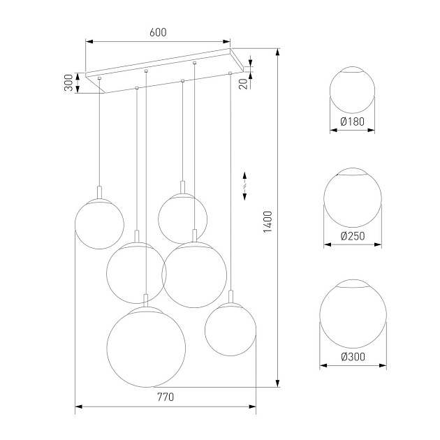 Подвесная люстра TK Lighting 4793 Esme Фото № 2
