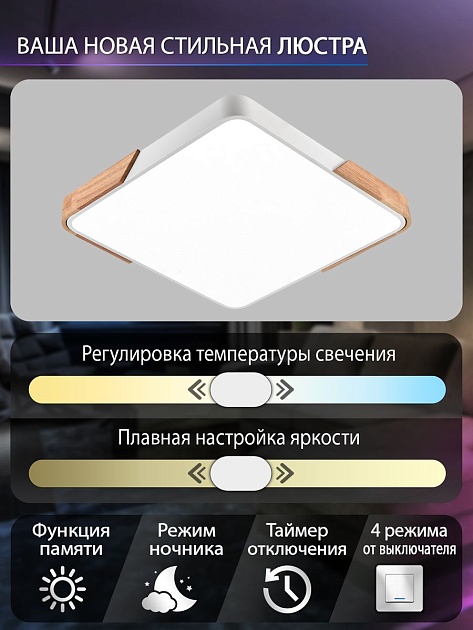 Потолочный светодиодный светильник Natali Kovaltseva LED LAMPS 81411 Фото № 2