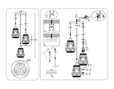Светильник подвесной Ambrella light TRADITIONAL TR8522 1