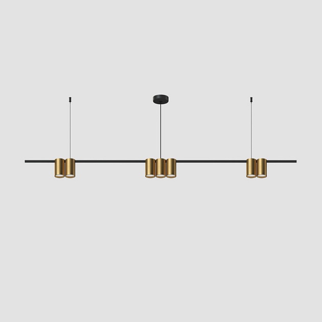 Подвесная люстра Denkirs Orbit DK4063-BK+SG изображение 3 Подвесная люстра Denkirs Orbit DK4063-BK+SG Фото № 3