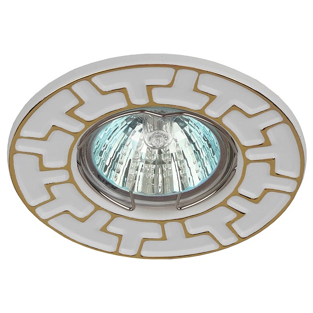 Встраиваемый светильник ЭРА Штампованный ST5 GD/WH Б0036487 Фото № 1