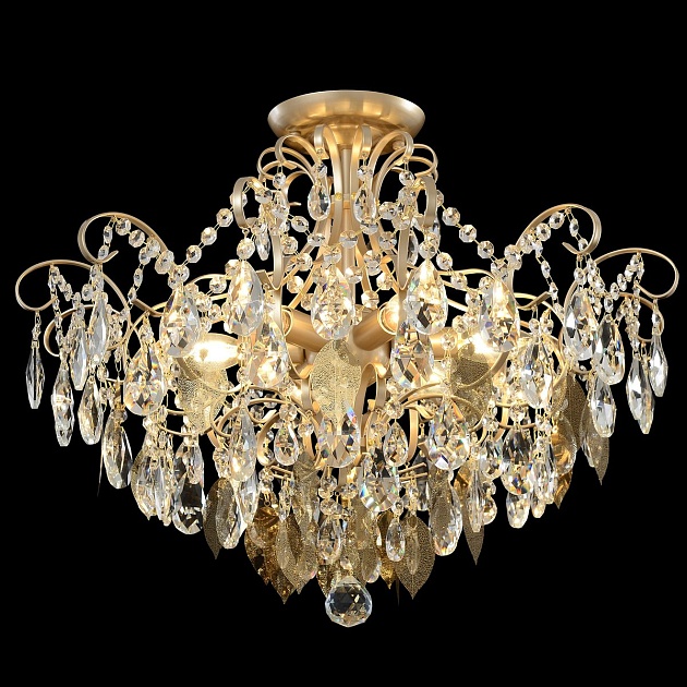 Потолочная люстра Crystal Lux Esmiralda PL6 Gold изображение 1 Потолочная люстра Crystal Lux Esmiralda PL6 Gold Фото № 1
