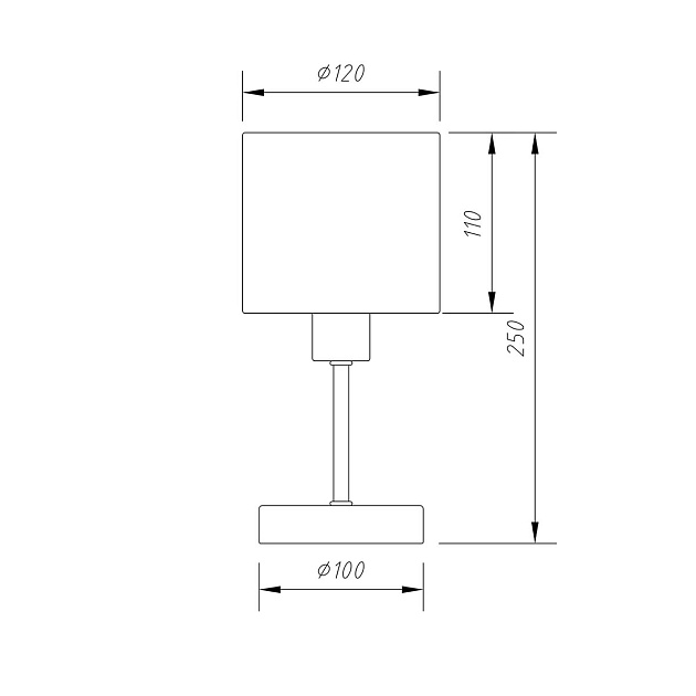 Настольная лампа Escada Denver 1109/1 White/Silver Фото № 2
