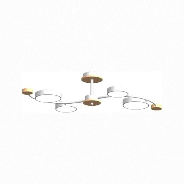 Потолочный cветильник LED4U L3206-800 WH изображение 1 Потолочный cветильник LED4U L3206-800 WH Фото № 1
