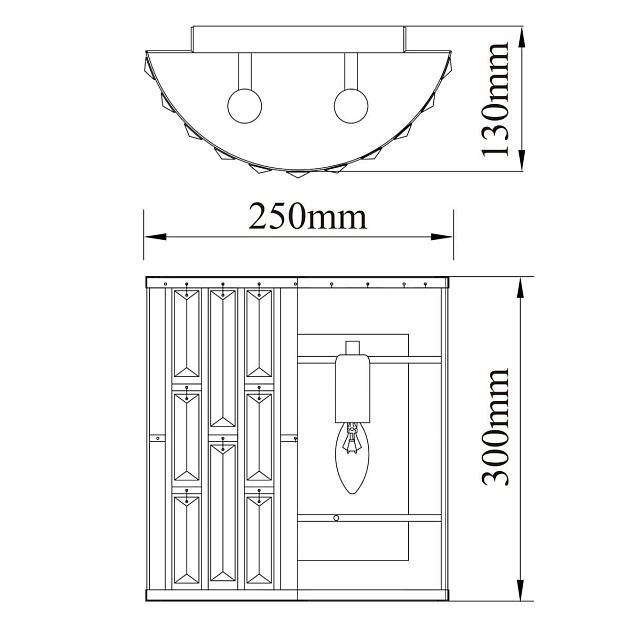 Настенный светильник MW-Light Монарх 1 121020102 изображение 6 Настенный светильник MW-Light Монарх 1 121020102 Фото № 6