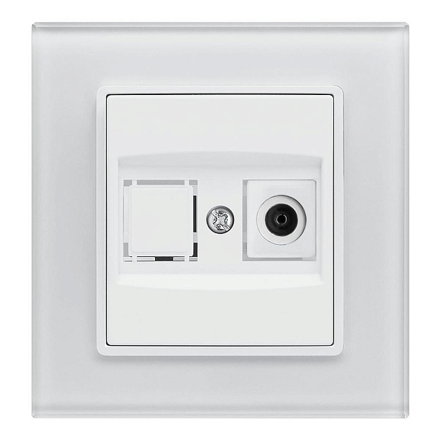 ТВ-розетка Vesta-Electric Exclusive White белый FRZ00040006BEL изображение 1 ТВ-розетка Vesta-Electric Exclusive White белый FRZ00040006BEL Фото № 1