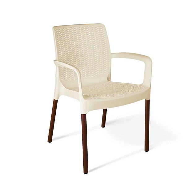 Садовое кресло Sheffilton SHT-S68 бежевый/коричневый муар 4803229204 Фото № 1