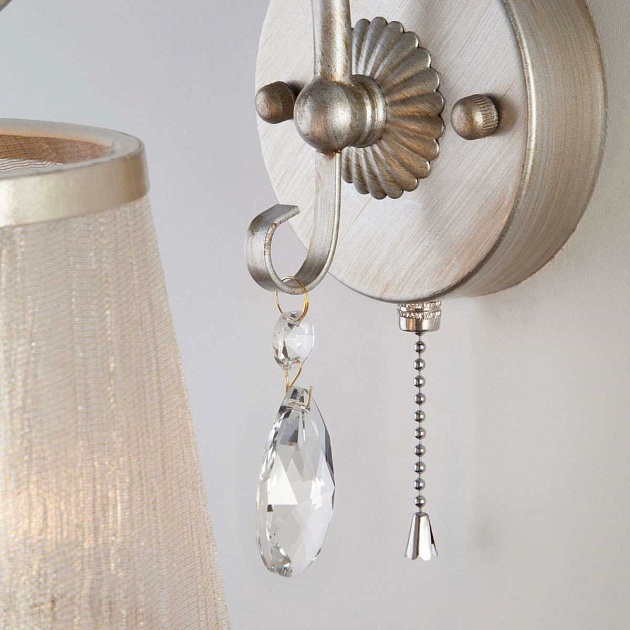 Бра Eurosvet 60065/1 серебро изображение 2 Бра Eurosvet 60065/1 серебро Фото № 2