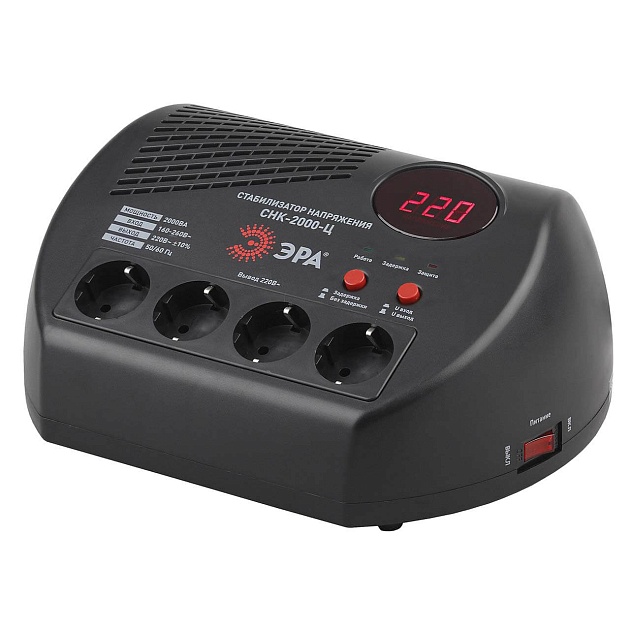 Стабилизатор напряжения ЭРА СНК-2000-Ц Б0031075 Фото № 1