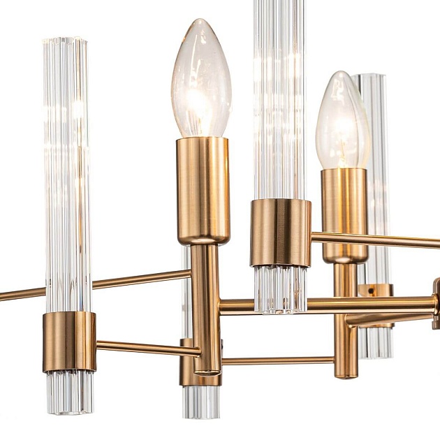 Подвесная люстра Indigo Favara 11040/5P Brass V000460 изображение 3 Подвесная люстра Indigo Favara 11040/5P Brass V000460 Фото № 3