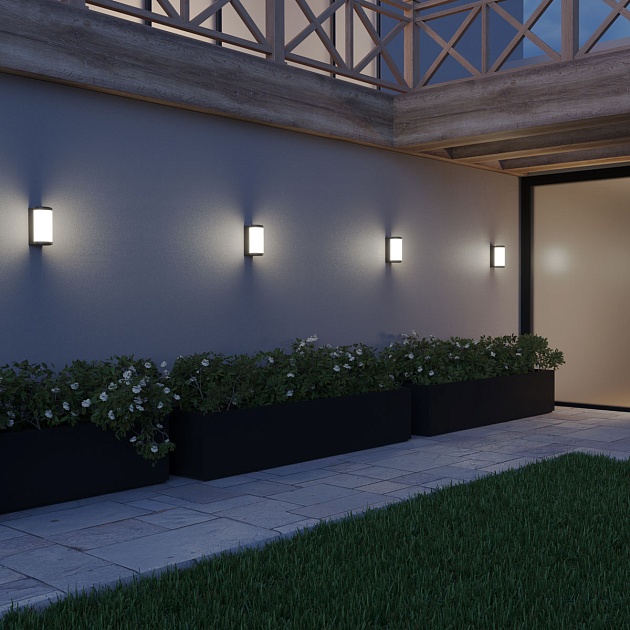 Уличный настенный светодиодный светильник Novotech Street Opal 359300 Фото № 5