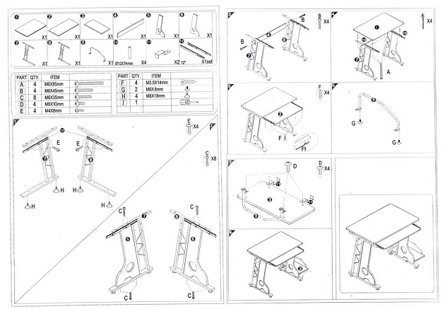 Компьютерный стол Woodville Livia 1680 изображение 2 Компьютерный стол Woodville Livia 1680 Фото № 2