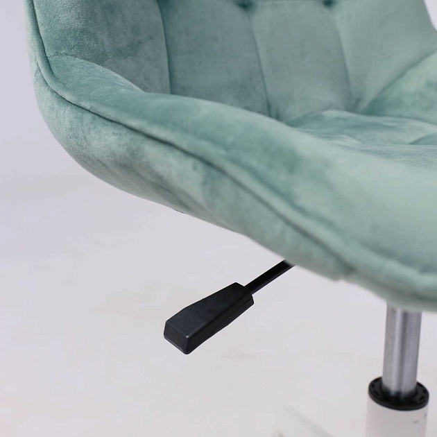 Поворотное кресло AksHome Carolyn велюр, мятный 91958 Фото № 12