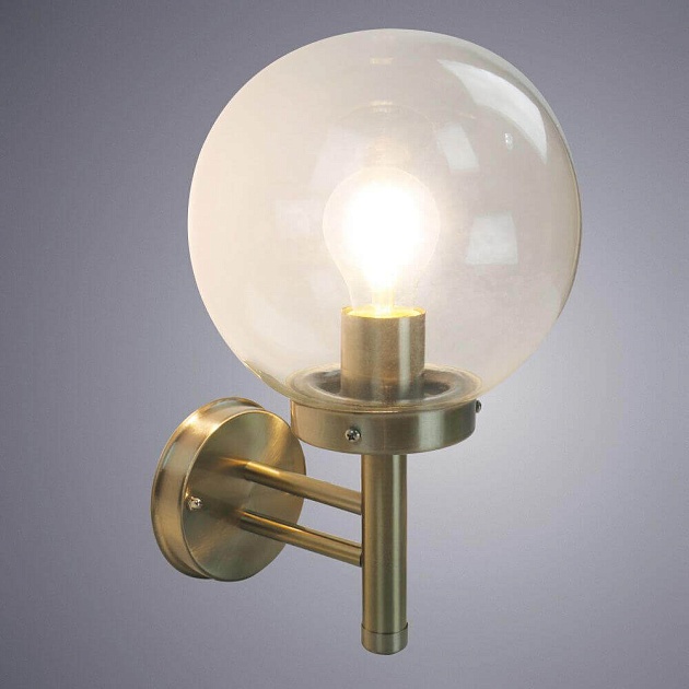 Уличный настенный светильник Arte Lamp Gazebo A8365AL-1SS Фото № 2