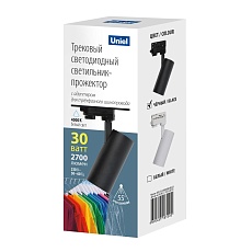 Трековый светодиодный светильник Uniel ULB-T55-30W/4000K Black UL-00011206 1