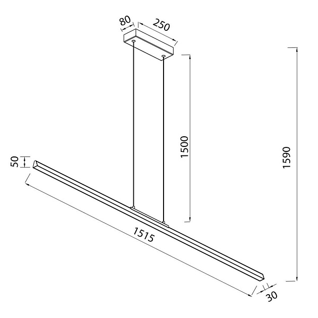 Подвесной светильник Mantra Lineal 8961 Фото № 2